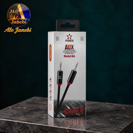 🎵 کابل AUX سیلیکونی PSAS مدل A6 | مقاوم، خوش‌ساخت و باکیفیت